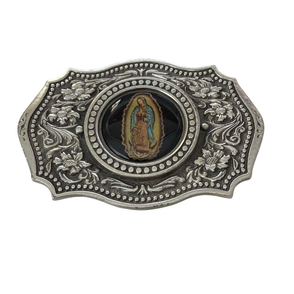2004 Great American Products "Our Lady of Guadalupe" Fine Pewter Belt Buckle